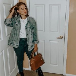 Oversized denim jacket